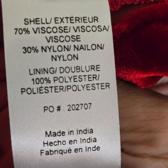 ModCloth NWT* Captivating Charisma Red Velvet Maxi Dress Size 1X - Picture 11 of 11